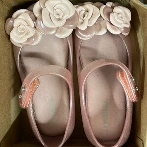 Mini Melissa flower shoes size 9